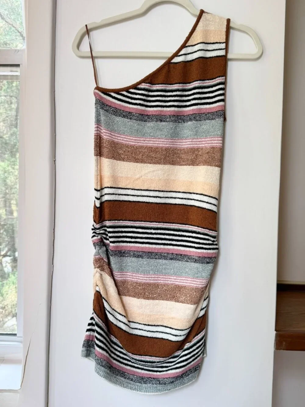 NWT Free People Sun Rays Sweater Mini Dress Maple Combo Small